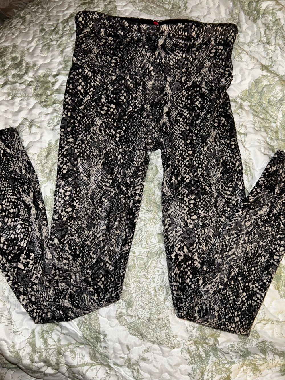 Gently Loved Spanx Faux Snakeskin leggings